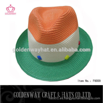 Diseño de moda Sombreros baratos Fedora con remache